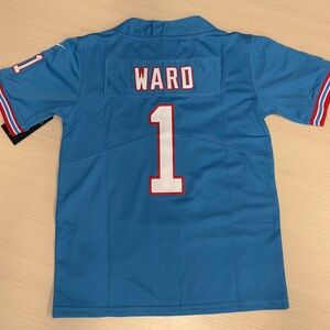 Cam Ward Tennessee Titans #1 Youth XL Kids Blue Sports Jersey